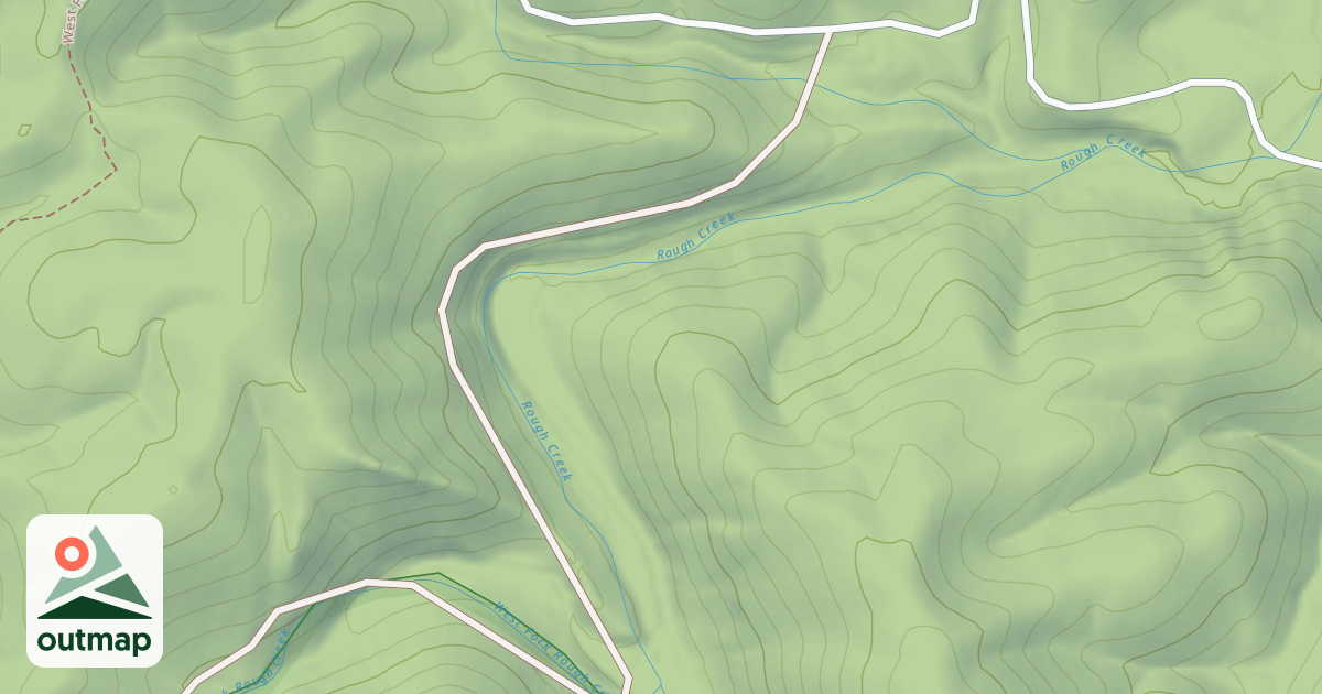Map of EAST FORK ROUGH CR.