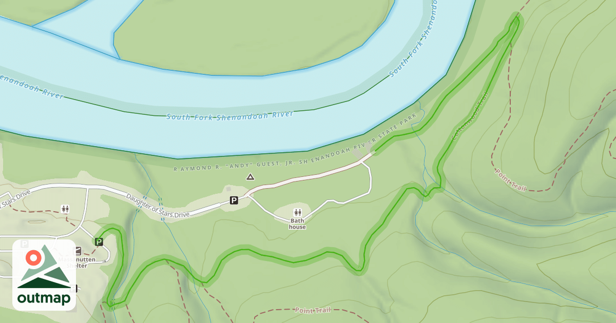 Map of Cottonwood Trail
