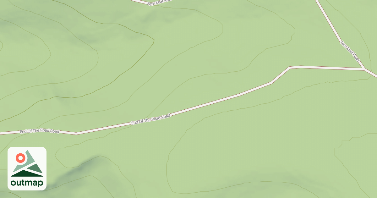 Map of END OF THE ROAD ROAD