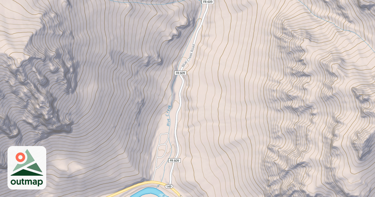 Map of BLUE CR