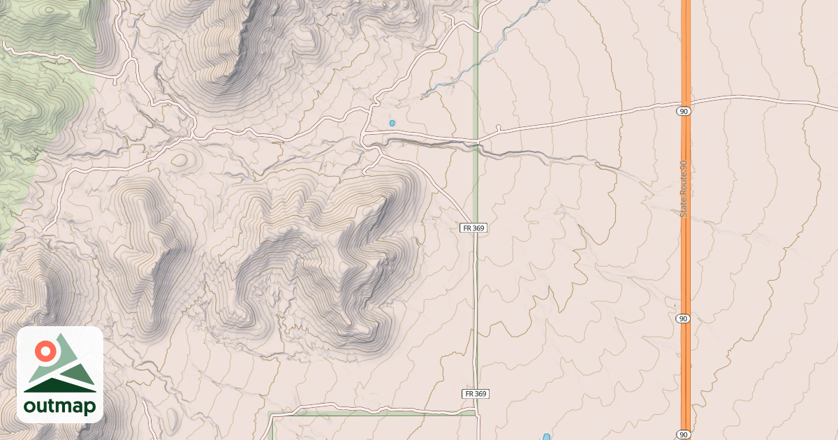 Map of EAST MESCAL