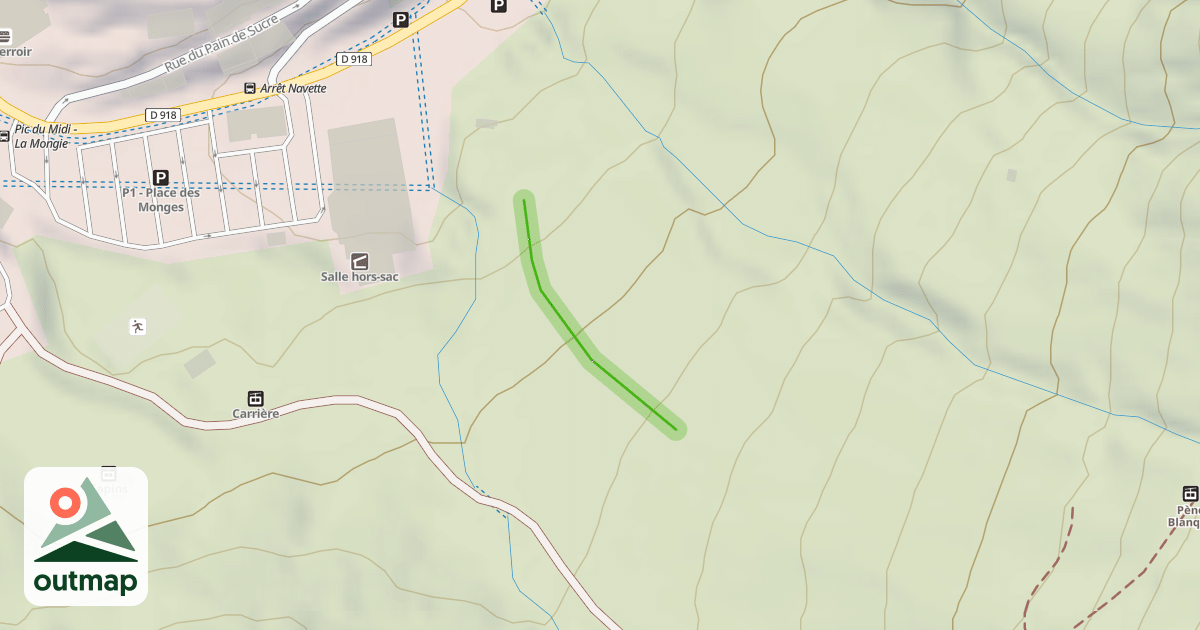 Map of Pène Blanque