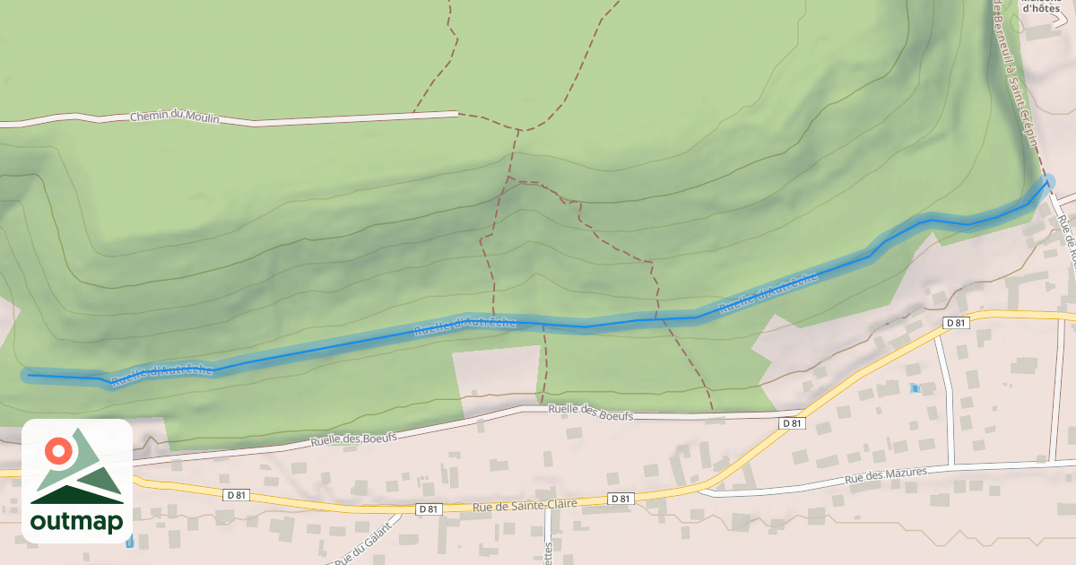 Map of Ruelle d'Autrêche