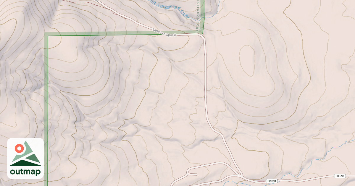 Map of LAMANCE SPUR A