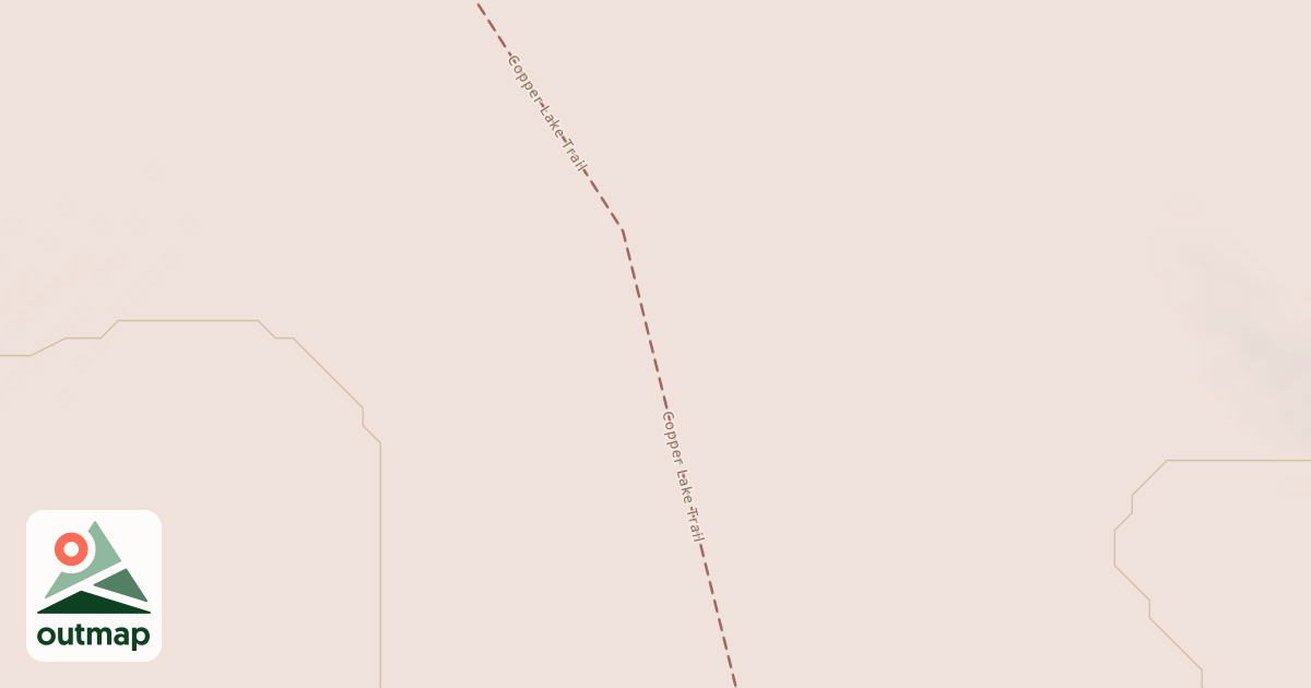 Map of Copper Lake Trail