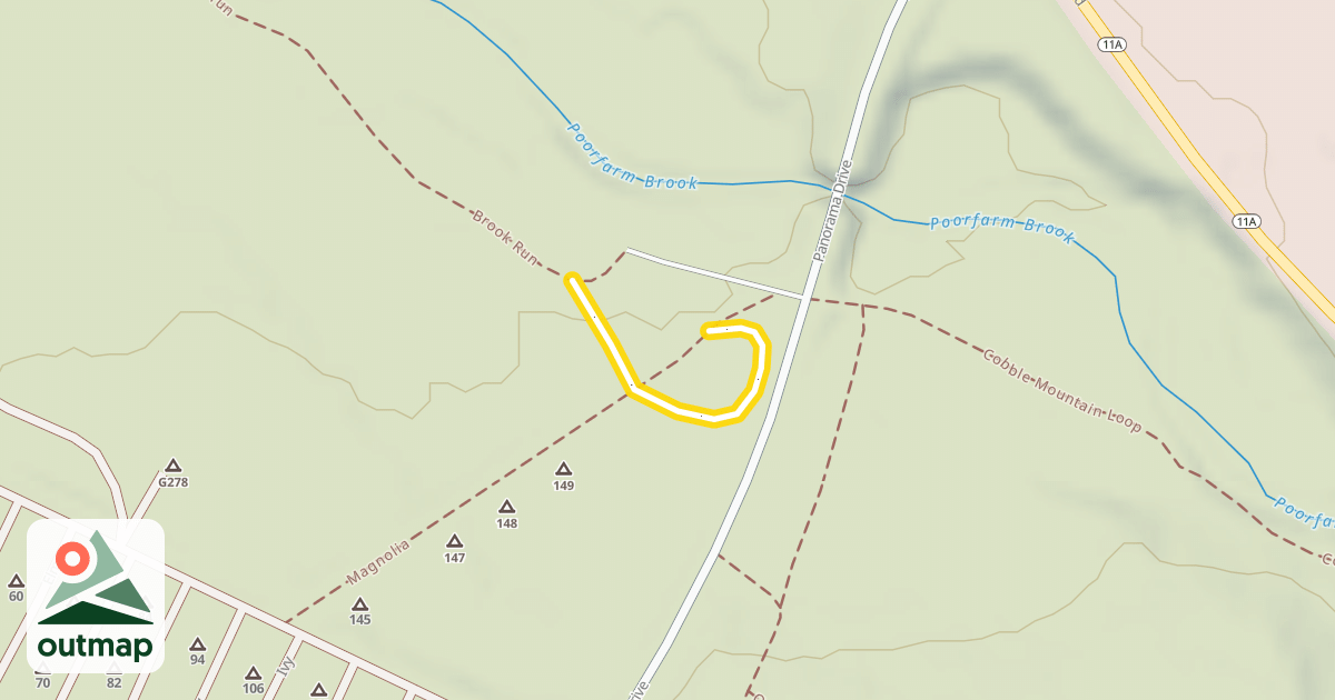 Map of Brook Run