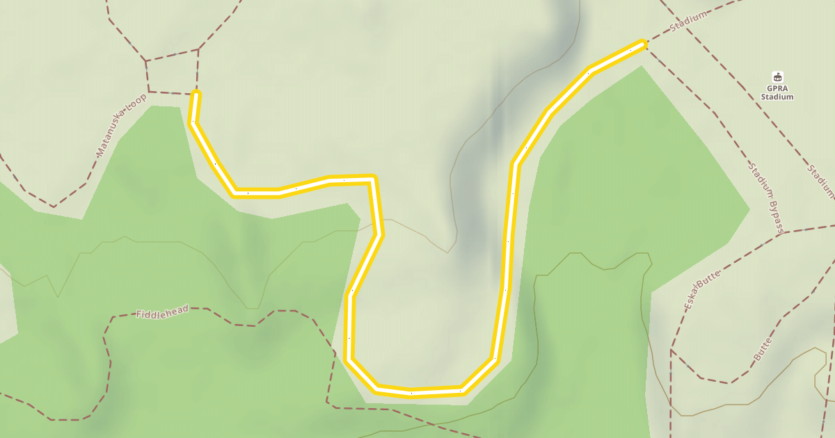 Map preview of Matanuska Loop