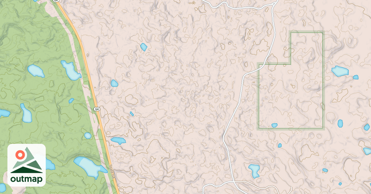 Map of Martineau Recreational Trails