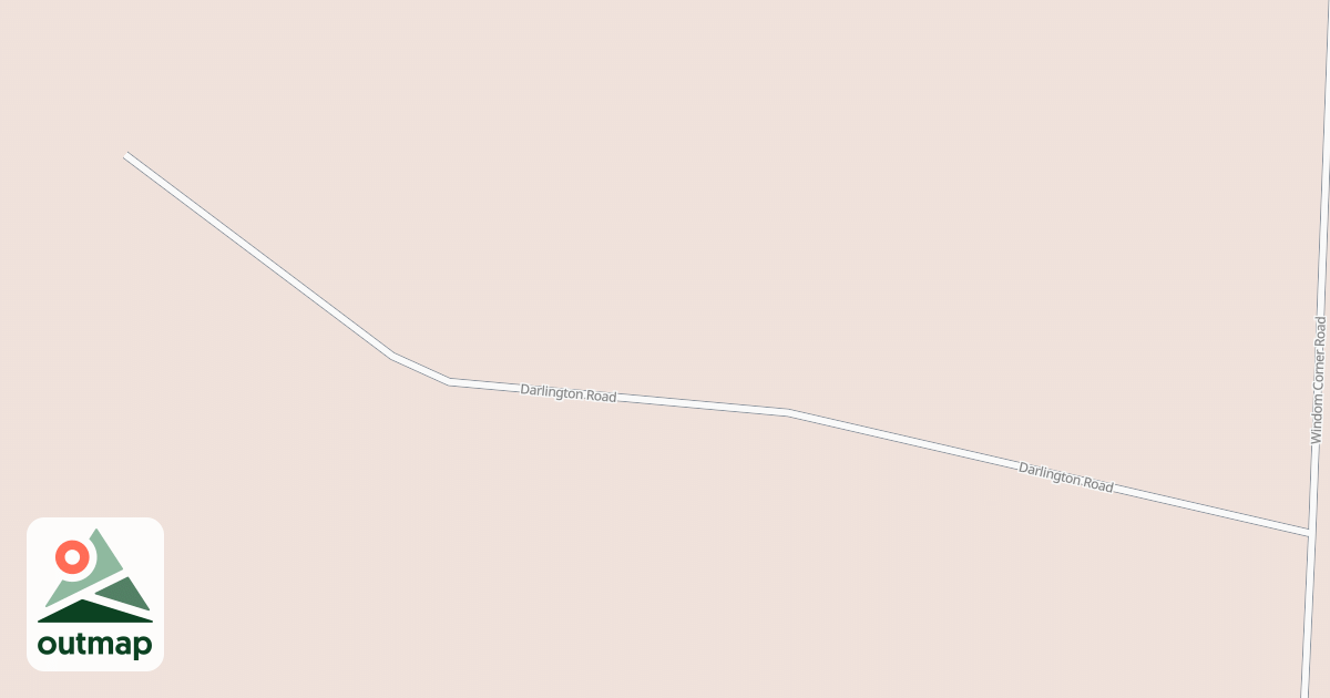 Map of DARLINGTON CORNER