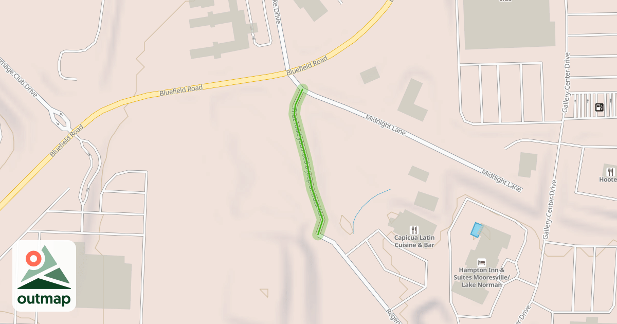 Map of That road you need a jeep or truck for in Iredell