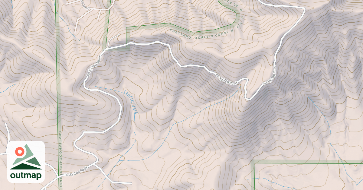 Map of ROCKY TOP MTN
