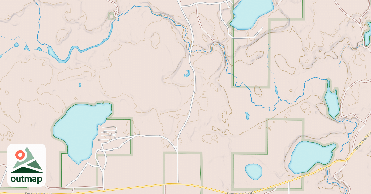 Map of HOVEY LAKE