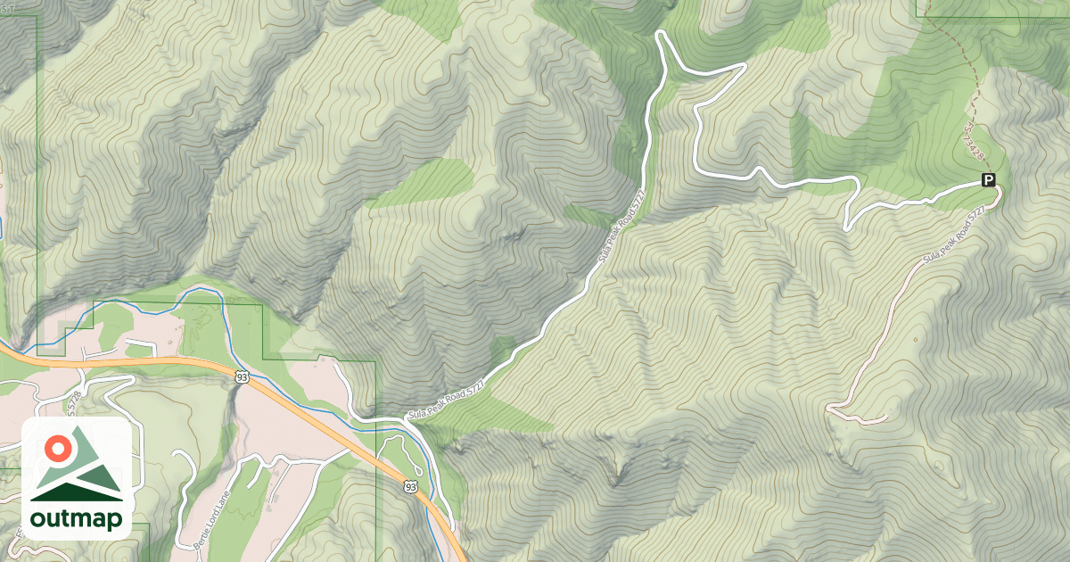 Map of (FDR) SULA PEAK