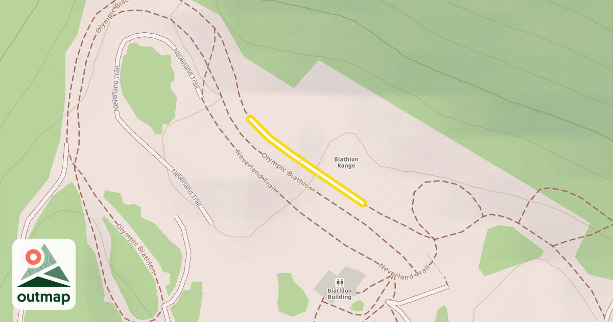 Map of Olympic Biathlon