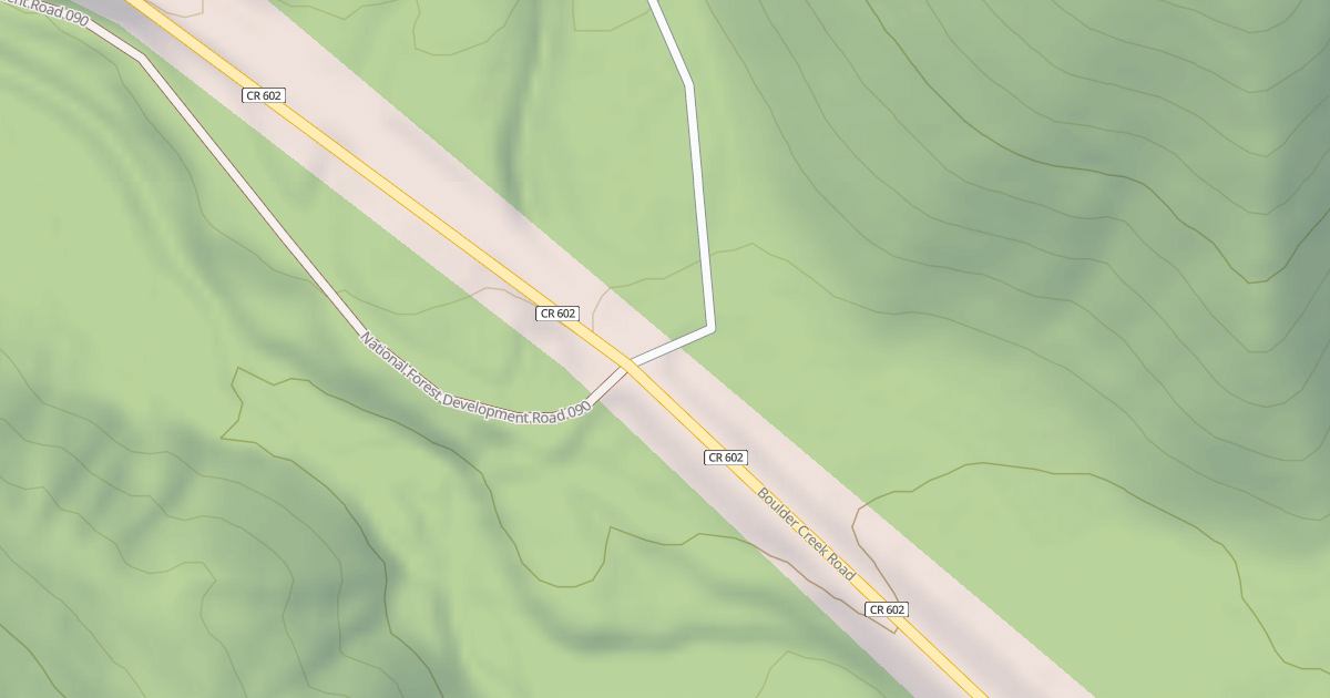 Map preview of NORTH BOULDER RIDGE