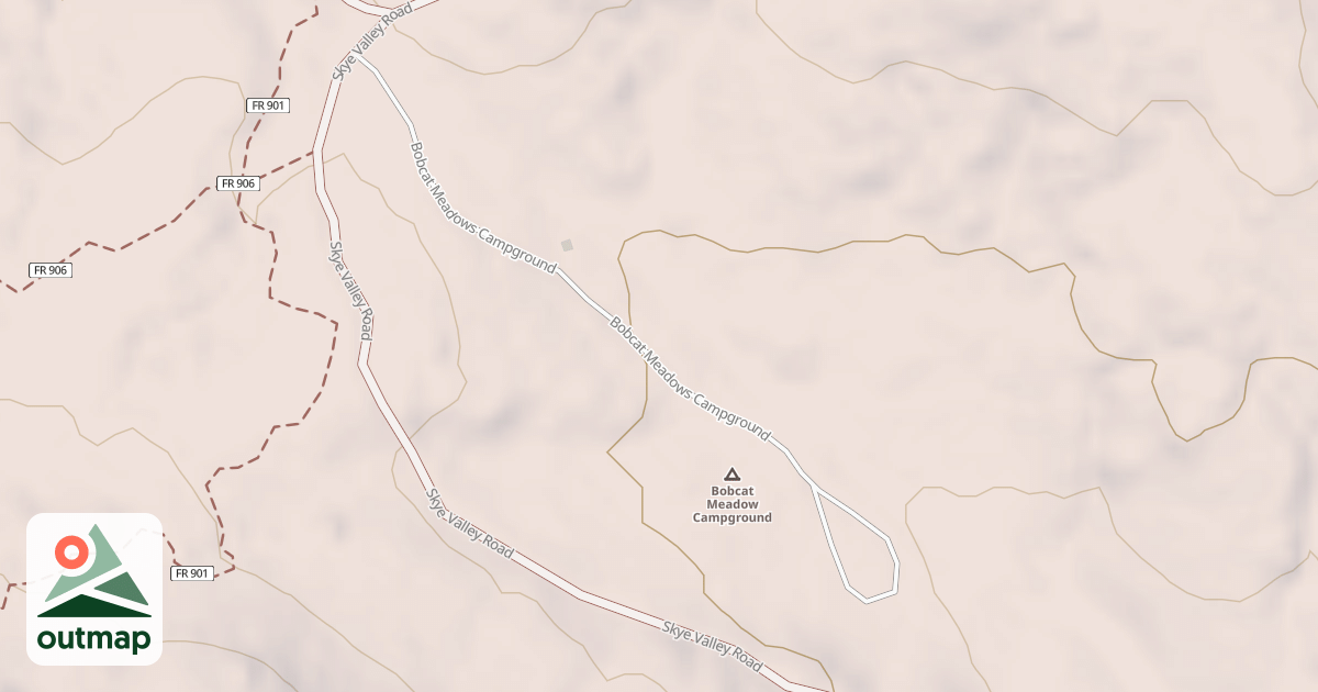 Map of BOBCAT MEADOWS CG,O.H.V.