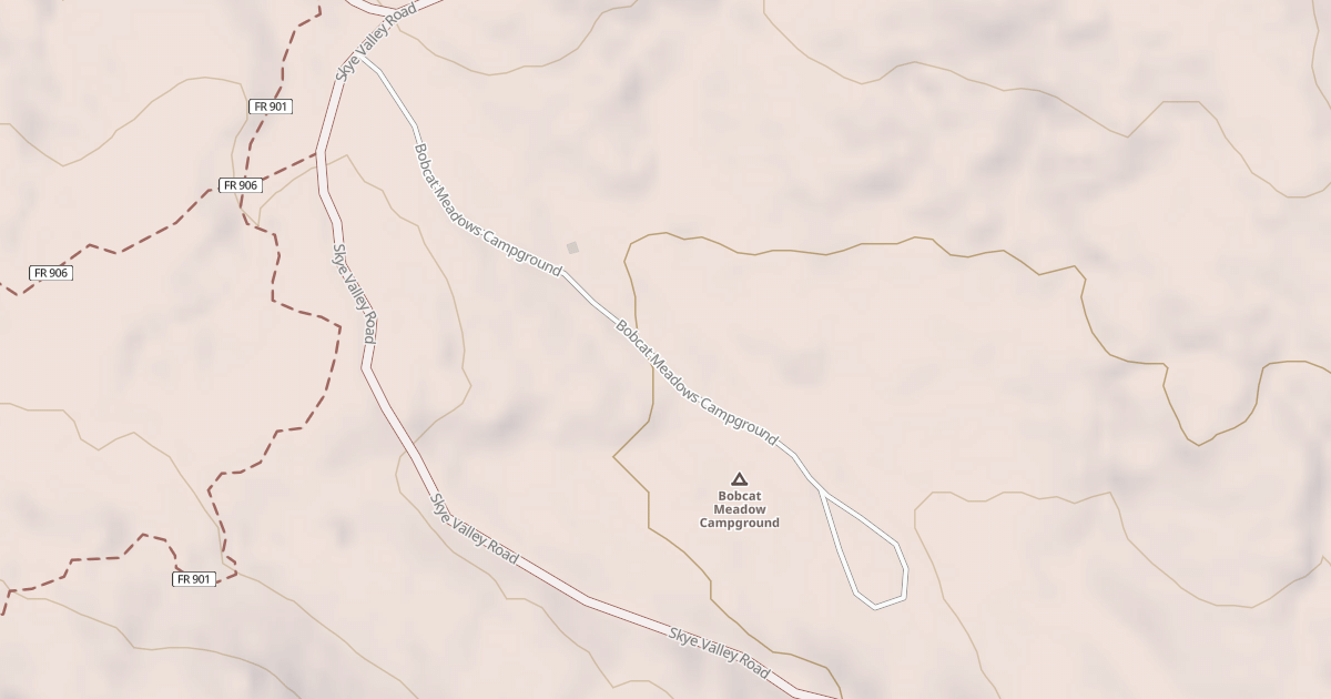 Map preview of BOBCAT MEADOWS CG,O.H.V.