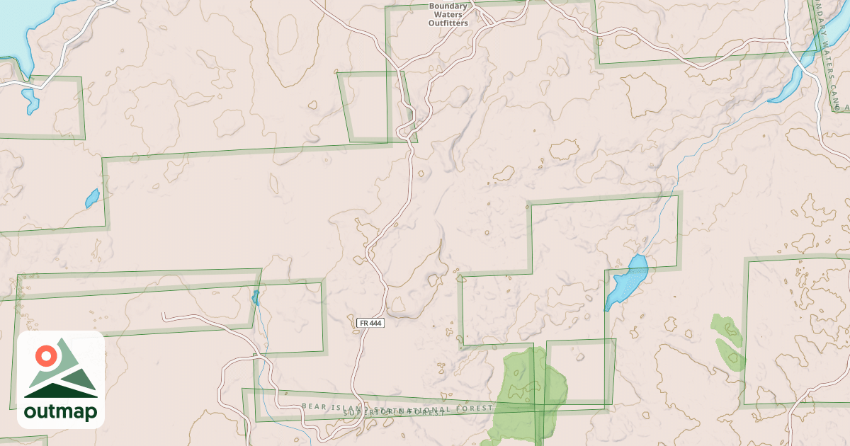 Map of Kaw Triangle Crocket