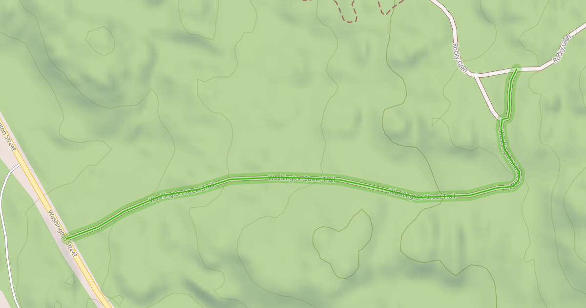 Map preview of Washington Street Trail