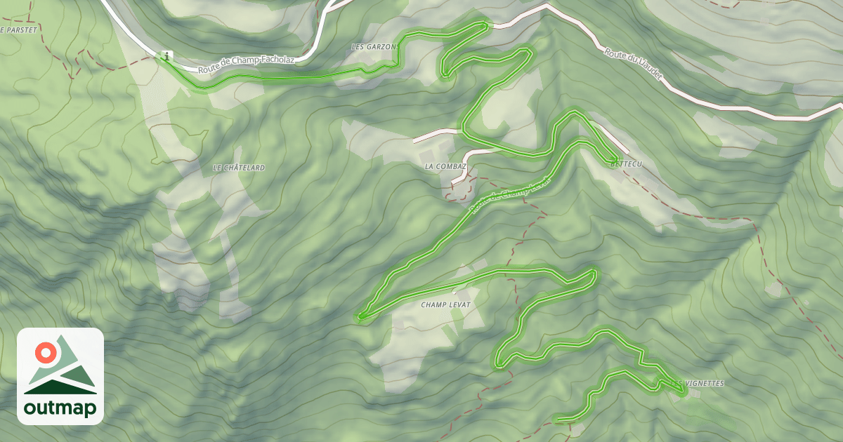 Map of Route de Champ-Levat
