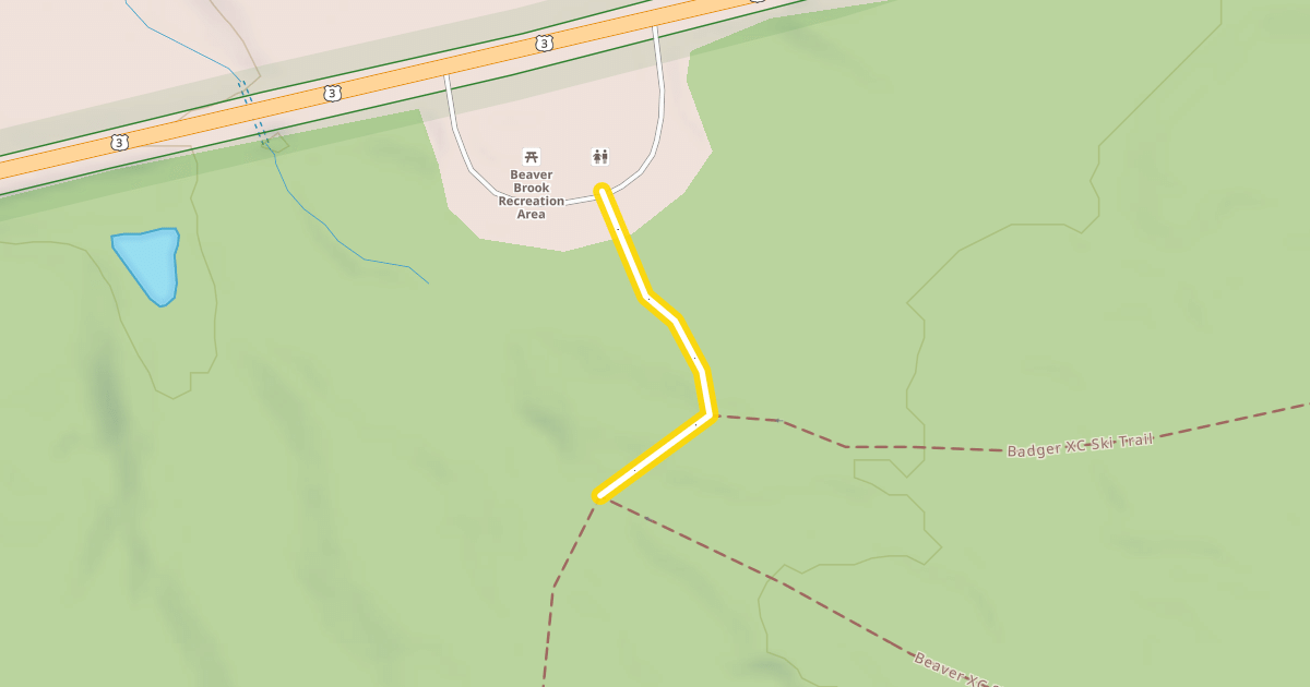 Map preview of Beaver XC Ski Trail