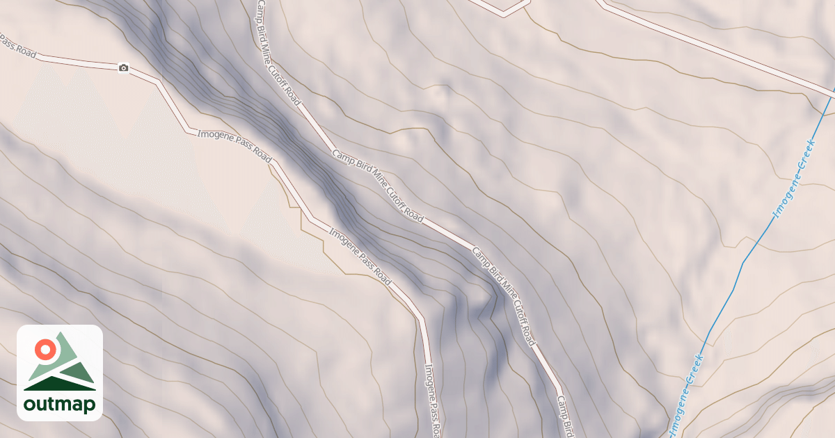 Map of CAMP BIRD MINE CUTOFF