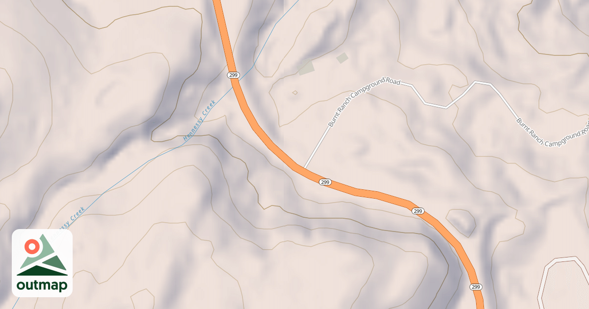 Map of BURNT RANCH CG