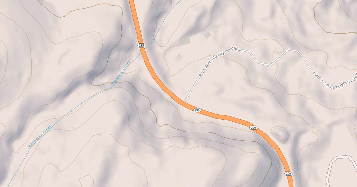 Map preview of BURNT RANCH CG