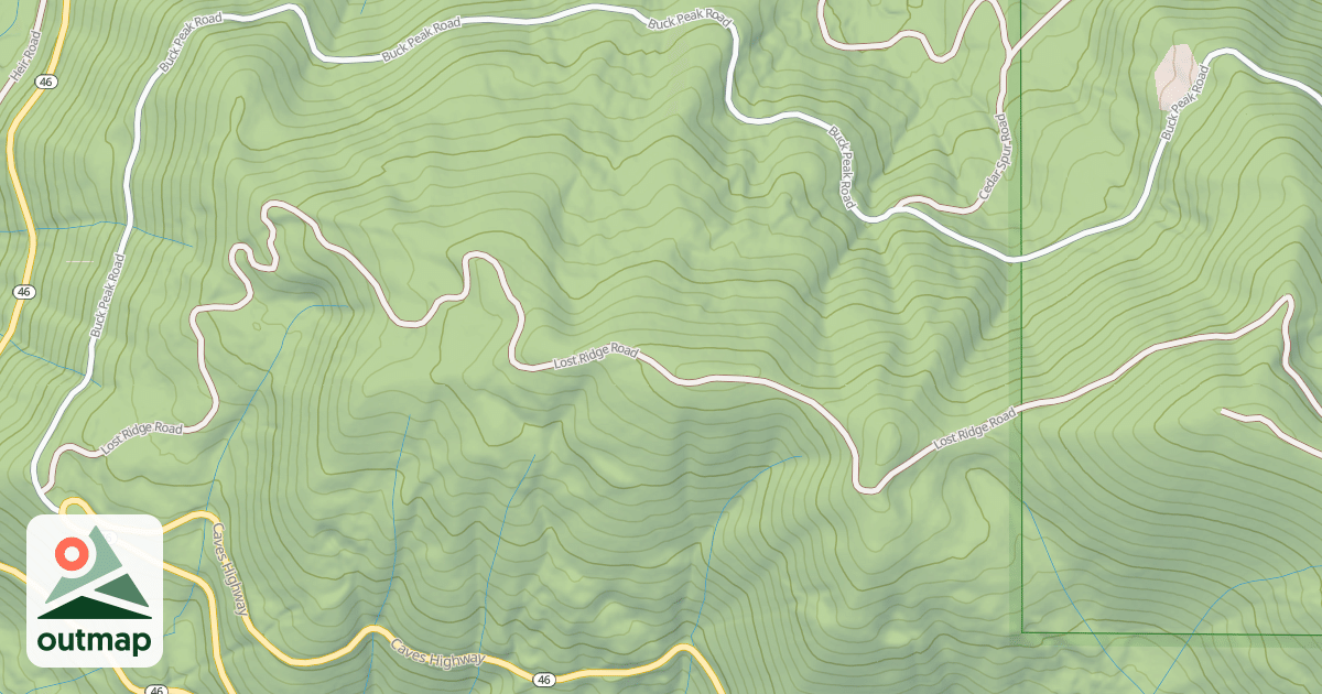 Map of LOST RIDGE