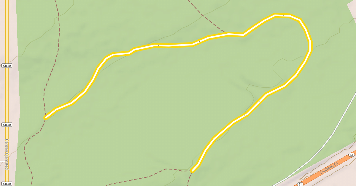 Map preview of Deertrack Loop