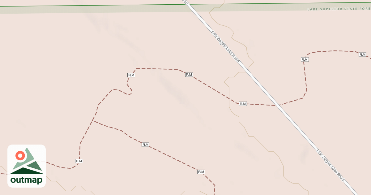Map of Foreman Lake Motorcycle Trail