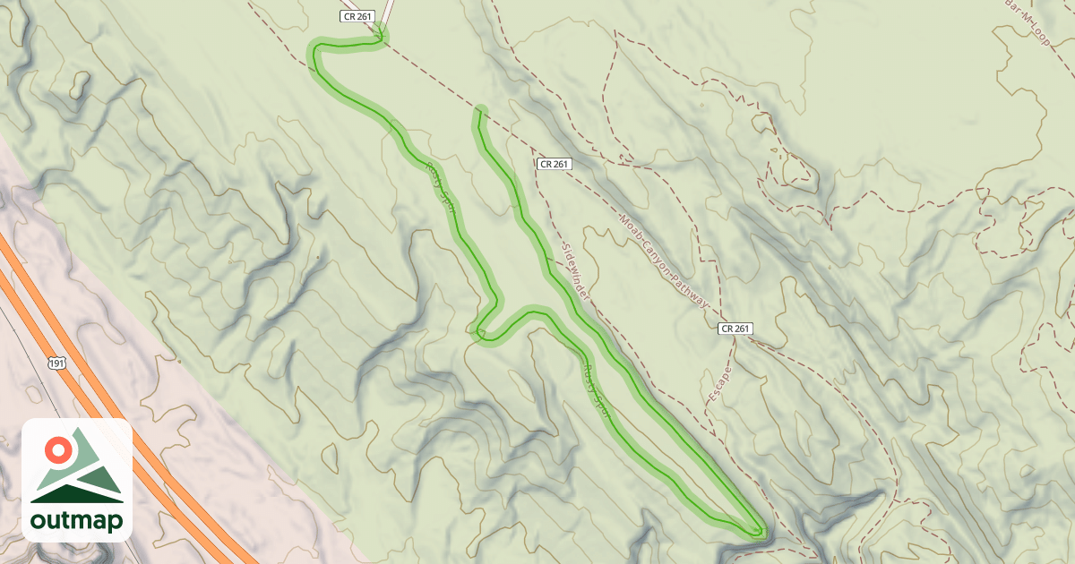 Map of Rusty Spur
