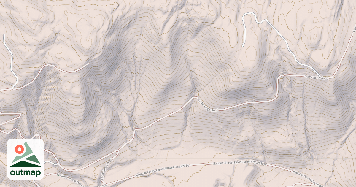Map of CEDAR RIDGE