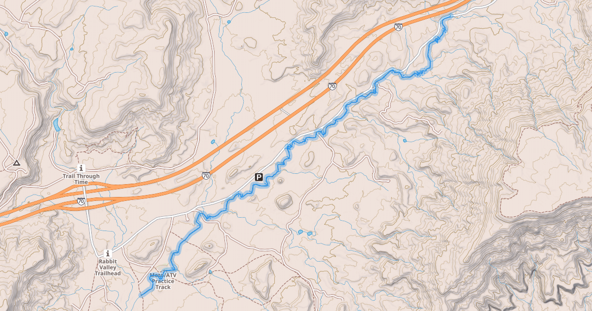 Map preview of Rabbit Valley 1 Trail