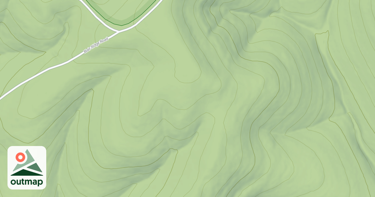 Map of BLAIR RIDGE SPUR