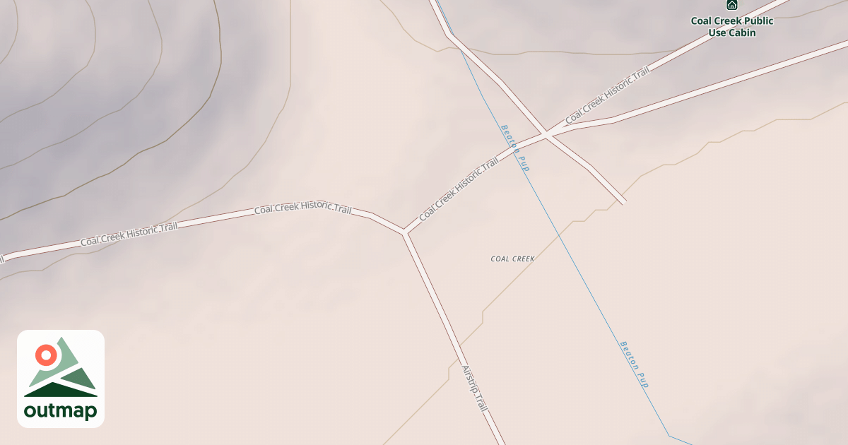 Map of Coal Creek Lower Trail