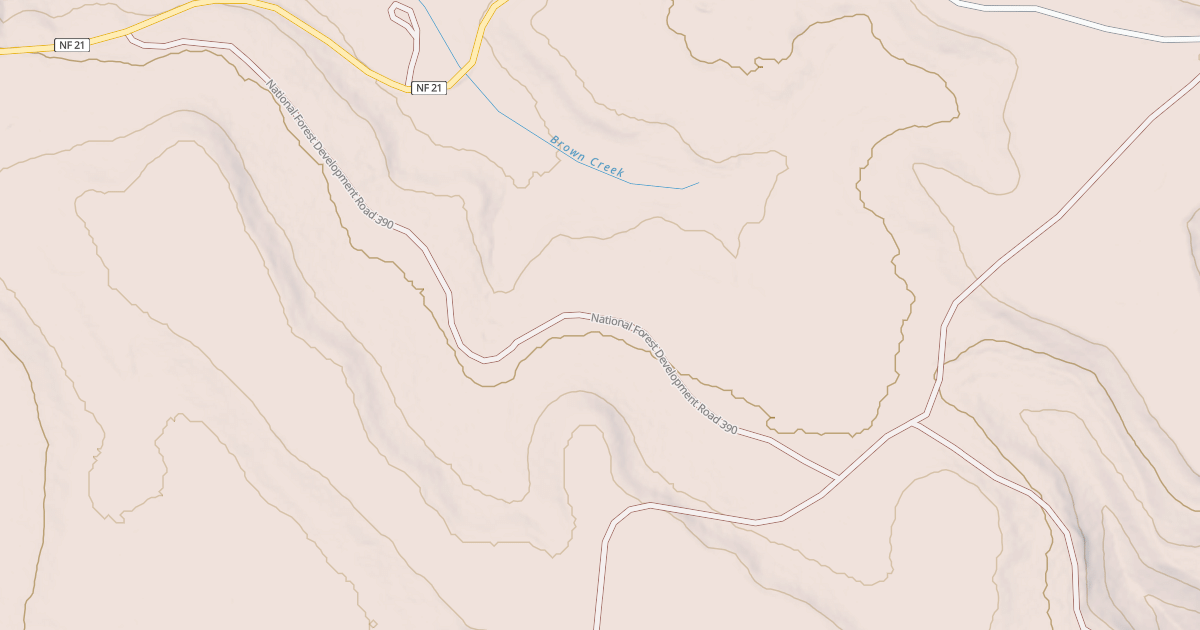 Map preview of USFS National Forest System Roads {4C5E3E7C-A286-4F17-929E-6247A36401F9}