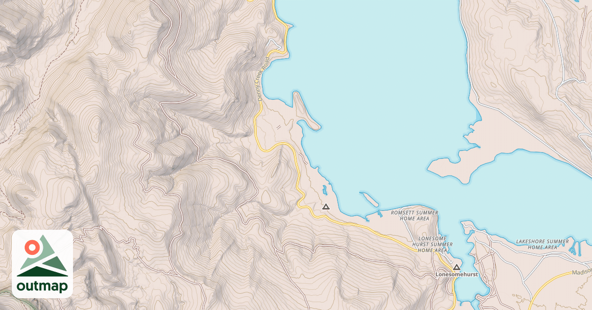 Map of CONTOUR ROAD