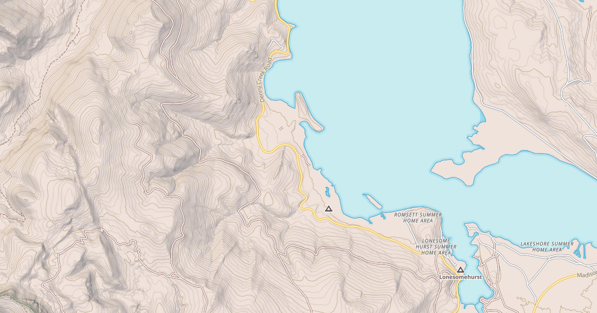 Map preview of CONTOUR ROAD