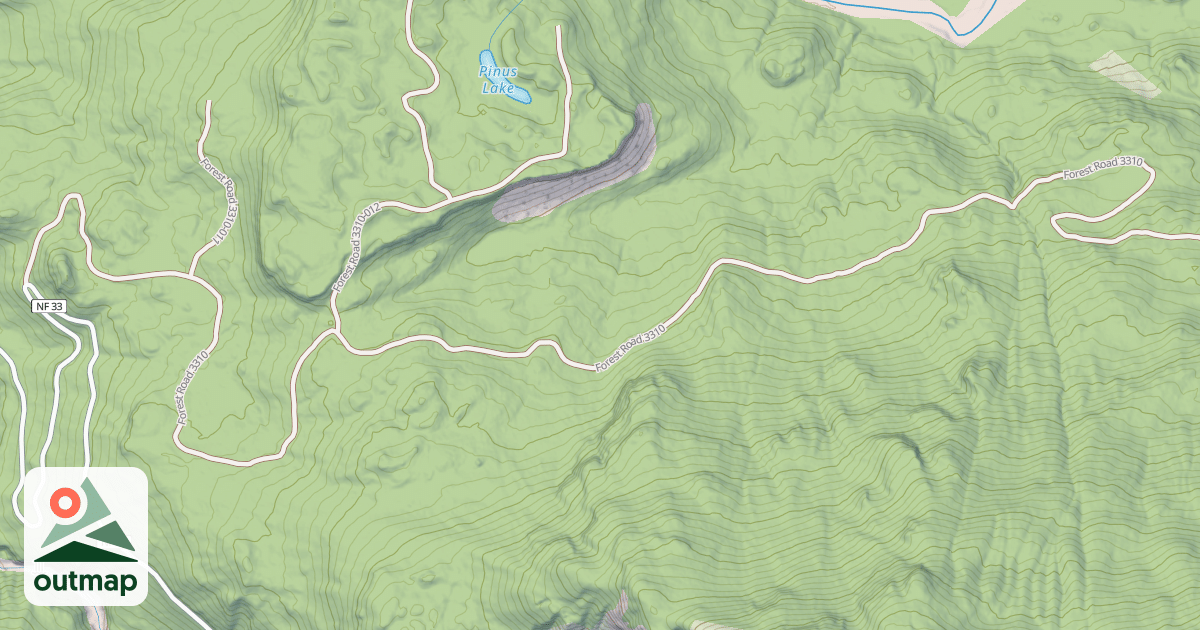 Map of PINUS LAKE