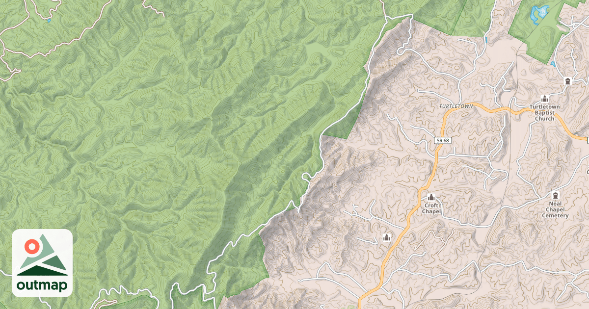 Map of DITNEY MOUNTAIN