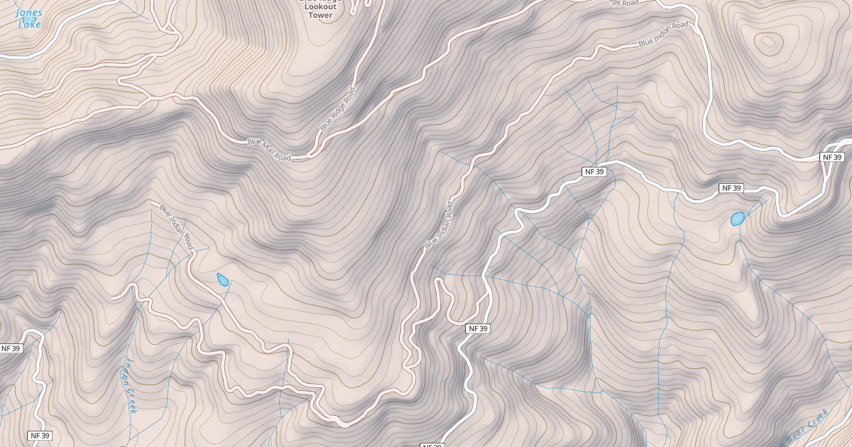 Map preview of BLUE INDIAN