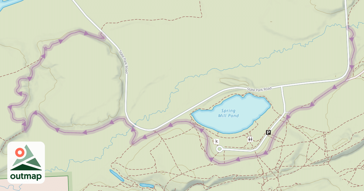 Map of Blue Trail