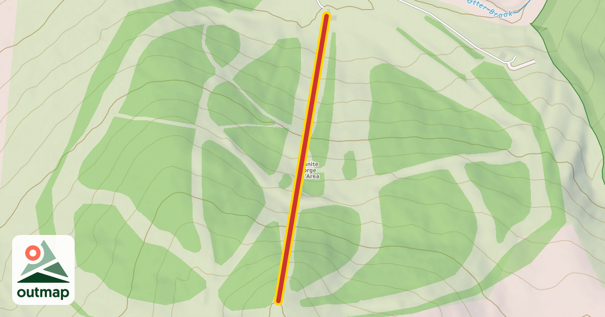 Map of Pinnacle Double Chair