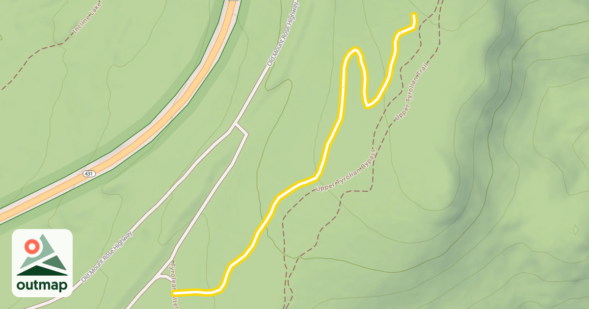 Map of Tyrolean Ridge