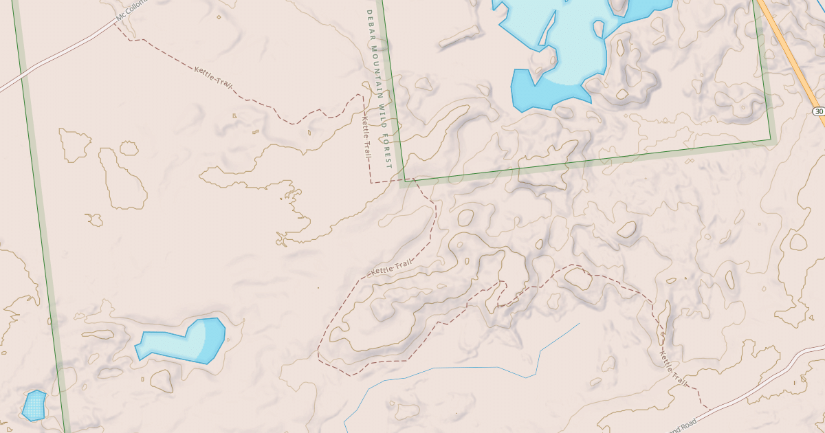 Map preview of Kettle Trail