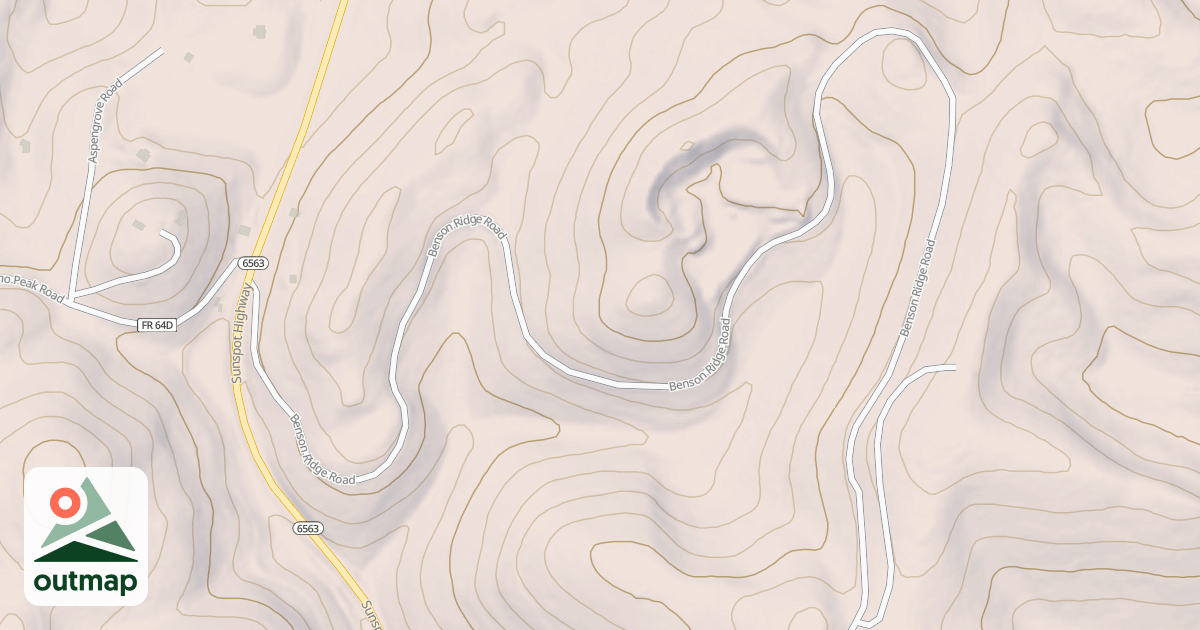 Map of BENSON RIDGE