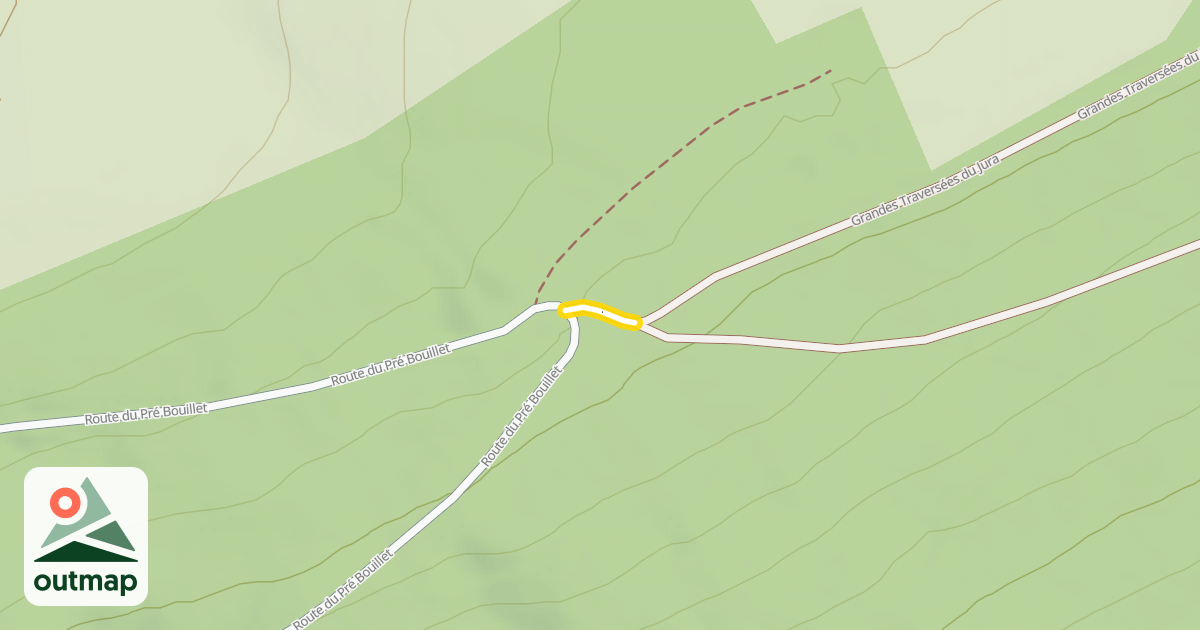 Map of Grandes Traversées du Jura