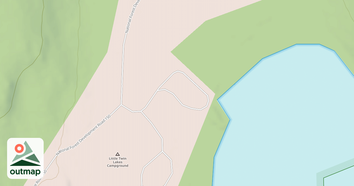 Map of LITTLE TWIN BOAT LAUNCH