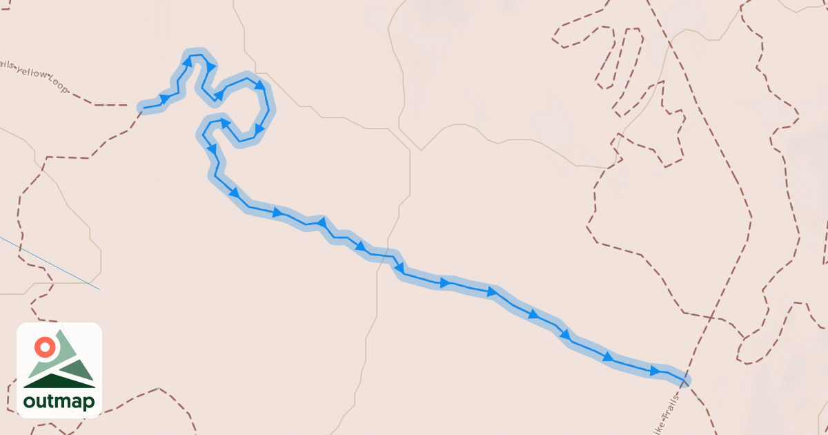 Map of Clear Bay Mountain Bike Trails Red Loop